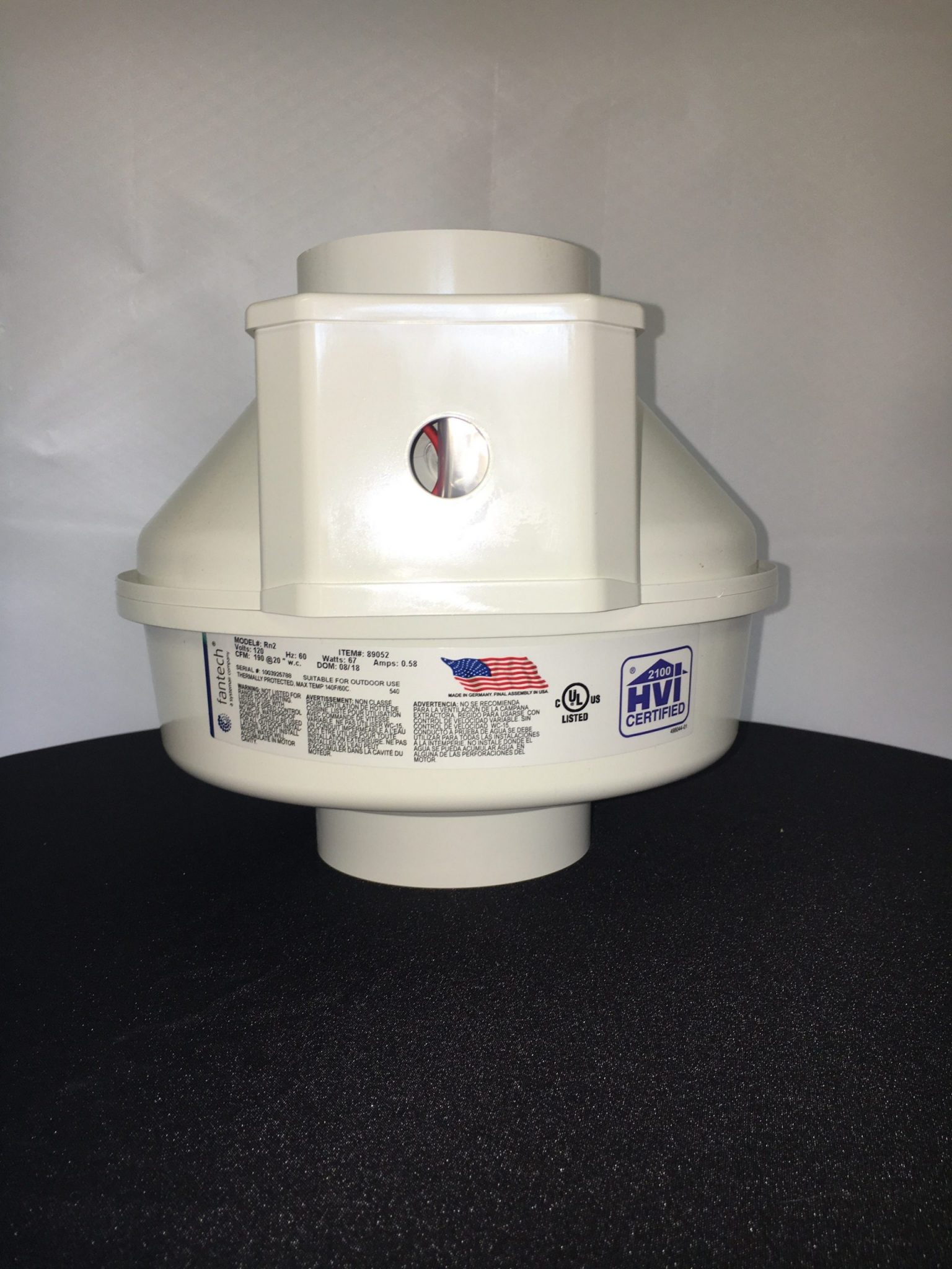 Fantech Rn2 Radon Fan Obar Systems